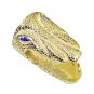 Riyo Gemstone 18kt Gold Plated Crocodile Ring Gprcro80-170003