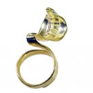 Riyo   Gemstone  18kt Gold Plated Snake Ring Gprsna70-290019