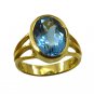 Riyo A Blue Topaz Cz 18kt Gold Plated Stylish Ring Gprbtcz80-92125