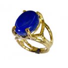 Riyo Lapis Lazuli 18k Y Gold Plate Purity Ring Jewelry Sz 5 Gprlla5-44051