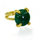 Riyo Green Onyx 18k Gold Plating Class Ring Sz 6 Gprgon6-30055
