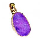 Riyogems Druzy Drusy Fine Gold Plated Minnie Mouse Pendant L 1.5in Gppdru-24043