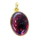Riyogems Dichroic Glass Gold Plated Online Pendants L 1.7in Gppdgl-22025