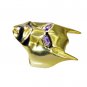 Riyo   Gemstone  18kt Gold Plated Bat Ring Gprbat70-130011