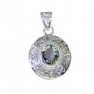Riyo Green Amethyst Contemporary Clover Pendants L 1.2in Spgam-28025
