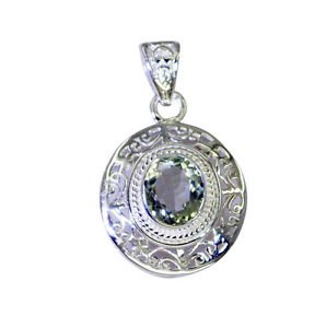 Riyo Green Amethyst Contemporary Clover Pendants L 1.2in Spgam-28025