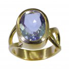 Riyo Blue  Gold Plated Alexandrite CZ Ring adorable custom handmade jewelry GPRA