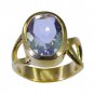 Riyo Blue  Gold Plated Alexandrite CZ Ring adorable custom handmade jewelry GPRA