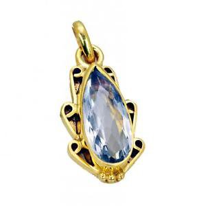 Riyogems Green Amethyst 18k Y.G. Plated Butterfly Pendant L 1.2in Gppgam-28007
