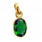 Riyogems Emerald Cz Cheap Gold Plated Inspirational Pendant L 1.2in Gppemcz-9602