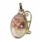 Riyogems Picture Jasper 18k Y Gold Plate Star Of David Pendant L 1.7in Gppjas-40