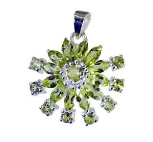 Riyo Peridot Simple Silver Jewellery Goofy Pendant L 1.5in Spper-58032