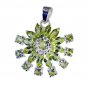 Riyo Peridot Simple Silver Jewellery Goofy Pendant L 1.5in Spper-58032
