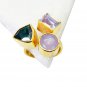 Riyo  Emerald 18 Ct Ygold Plating Engagement Ring Sz 9 Gprmul9-53033