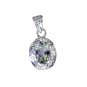 Riyo Green Amethyst Contemporary Designer Lion Pendants L 1.5in Spgam-28021