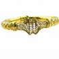 Riyo A Plain 18kt Gold Plated Supportive Bangle W 0.5in Gppban-120038