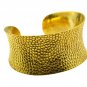 Riyo A Plain 18kt Gold Plated Studded Bangle W 1.5in Gppban-120027