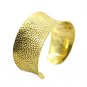 Riyo A Plain 18kt Gold Plated Studded Bangle W 1.5in Gppban-120027