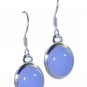 Riyo Blue 925 sterling silver Blue Chalcedany Earring engaging jewelry gemstone