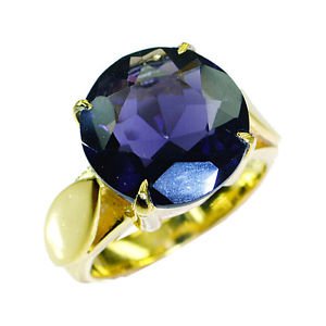 Riyo Amethyst Cz 18-Kt Y Gold Plating Guard Ring Sz 7 Gpramcz7-88020