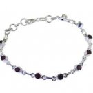 Riyo Red 925 sterling silver Garnet Bracelet enticing handmade jewelry online SB