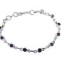 Riyo Red 925 sterling silver Garnet Bracelet enticing handmade jewelry online SB