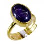 Riyo Amethyst Gold Plated Indian Sovereign Ring Sz 7 Gprame7-2034