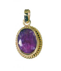 Riyogems Indi Ruby Wholesale Gold Plated Key Pendants L 1.5in Gppiru-34042