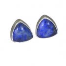 Riyo Blue Lapis Lazuli 925 Solid Sterling Silver Brilliant Earring L 0.5in Sella