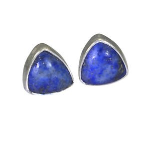 Riyo Blue Lapis Lazuli 925 Solid Sterling Silver Brilliant Earring L 0.5in Sella