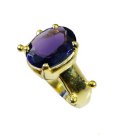 Riyo  Cz Gold Plated Jewellery Signet Ring Jewelry Sz 7 Gprmucz7-116058