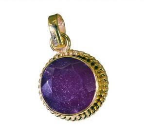 Riyogems Indi Ruby 18c Y Gold Plated Murano Glass Pendants L 1.5in Gppiru-34063