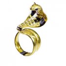Riyo   Gemstone  18kt Gold Plated Snake Ring Gprsna70-290020