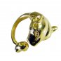 Riyo A Plain 18kt Gold Plated Leopard Ring Gprleo75-220003