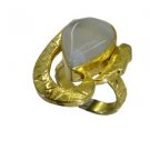 Riyo  Jasper  18kt Gold Plated Glittering Ring Gprjas60-40023