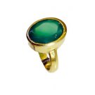 Riyo Green Onyx Gold Polish Sports Ring Sz 6.5 Gprgon6.5-30070