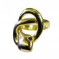 Riyo Gemstone 18kt Gold Plated Snake Ring Gprsna60-290013
