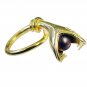 Riyo   Gemstone  18kt Gold Plated Snake Ring Gprsna65-290004