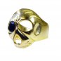 Riyo Gemstone 18kt Gold Plated Snake Ring Gprsna75-290011