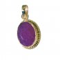 Riyogems Indi Ruby 18k Y.G. Plated Nature Pendants L 1.5in Gppiru-34065
