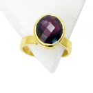 Riyo Garnet Gold Plated India Wedding Bands Sz 7 Gprgar7-26033