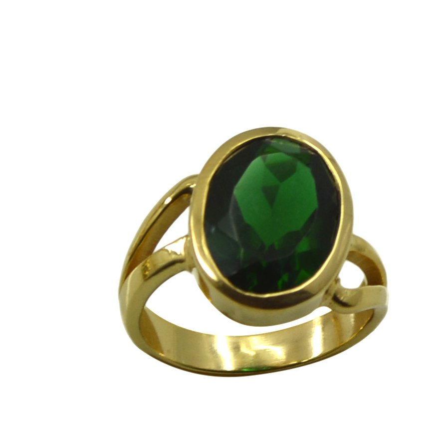 Riyo Green Emerald Cz  18kt Gold Plated Cute Ring Gpremcz70-96150
