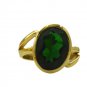 Riyo Green Emerald Cz 18kt Gold Plated Cute Ring Gpremcz70-96150