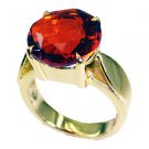 Riyo Ruby Cz 18c Gold Plated  Ring Sz 7.5 Gprrucz7.5-104035