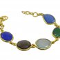 Riyo Gemstone 18kt Gold Plated Superior Bracelet W 7.5in Gpbramul-53013