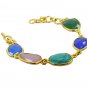 Riyo Gemstone 18kt Gold Plated Striking Bracelet W 7.5in Gpbramul-53007