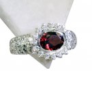 Riyo Garnet Silver Jewelry Antique Silver Ring Sz 7 Srgar7-26159