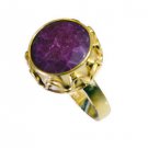 Riyo Indi Ruby 18-Kt Gold Plated Engagement Ring Sz 7 Gpriru7-34080