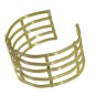 Riyo A Plain 18kt Gold Plated Savvy Bangle W 1.5in Gppban-120002