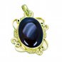 Riyogems Red Onyx 18-Kt Y Gold Plated Stackable Pendant L 1.5in Gppron-66041